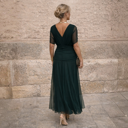 Mikaela | Vestido maxi de hombros descubiertos