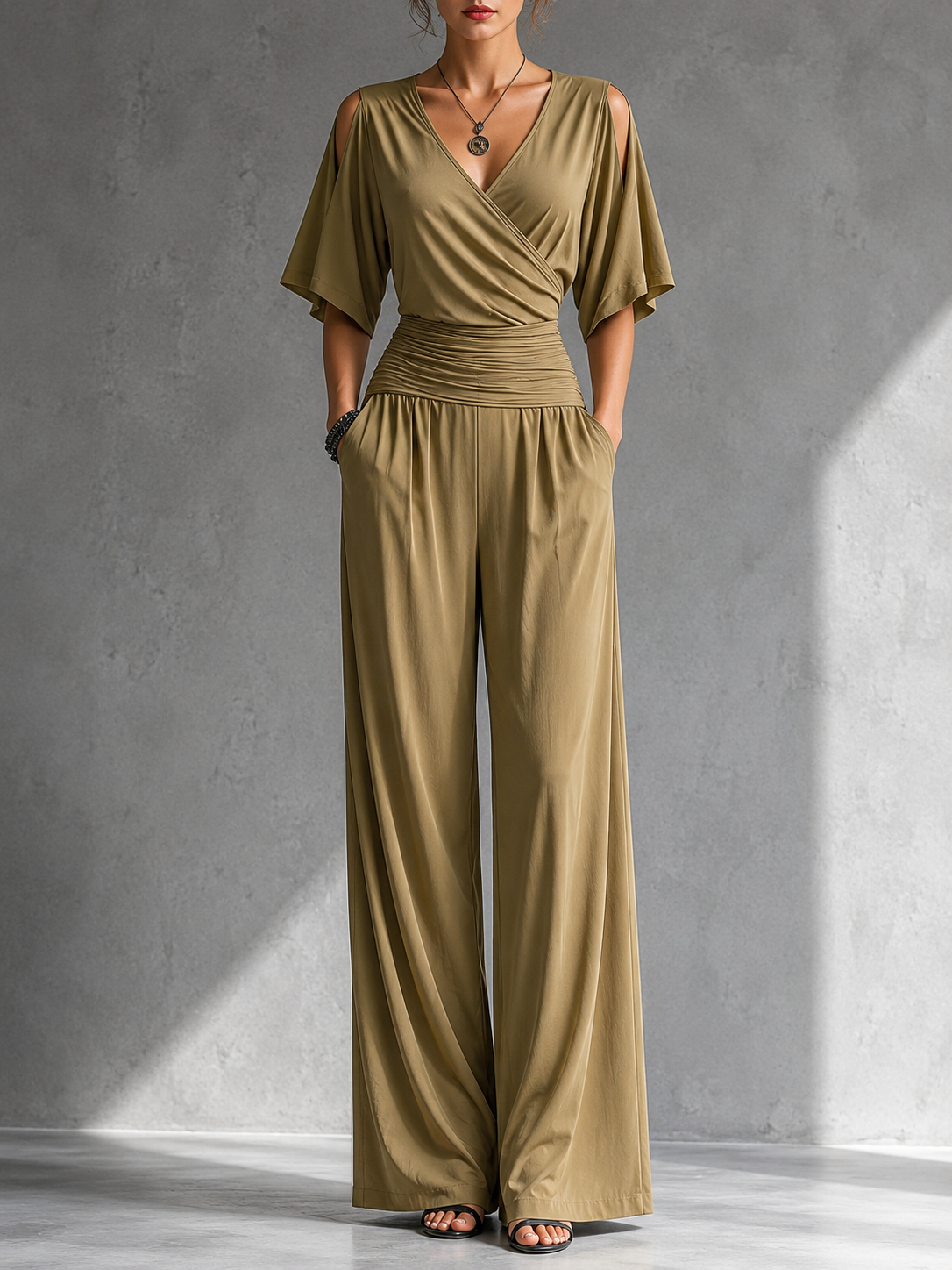 Gerika | Mono elegante de pierna ancha