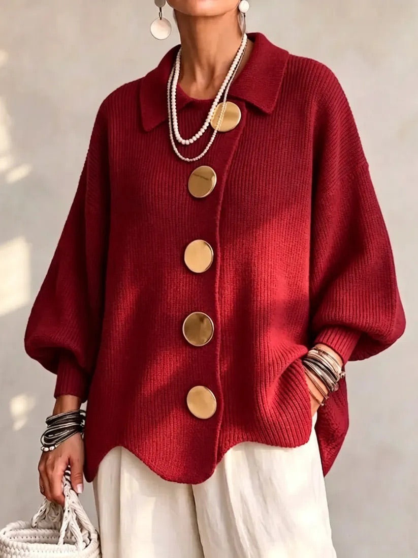 Sabine - cárdigan rojo